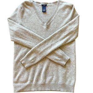 Magaschoni Cashmere Women's V-Neck Sweater Cream